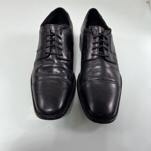 J Murphy Men's Dress Shoes Size 8M Black Leather Model B18